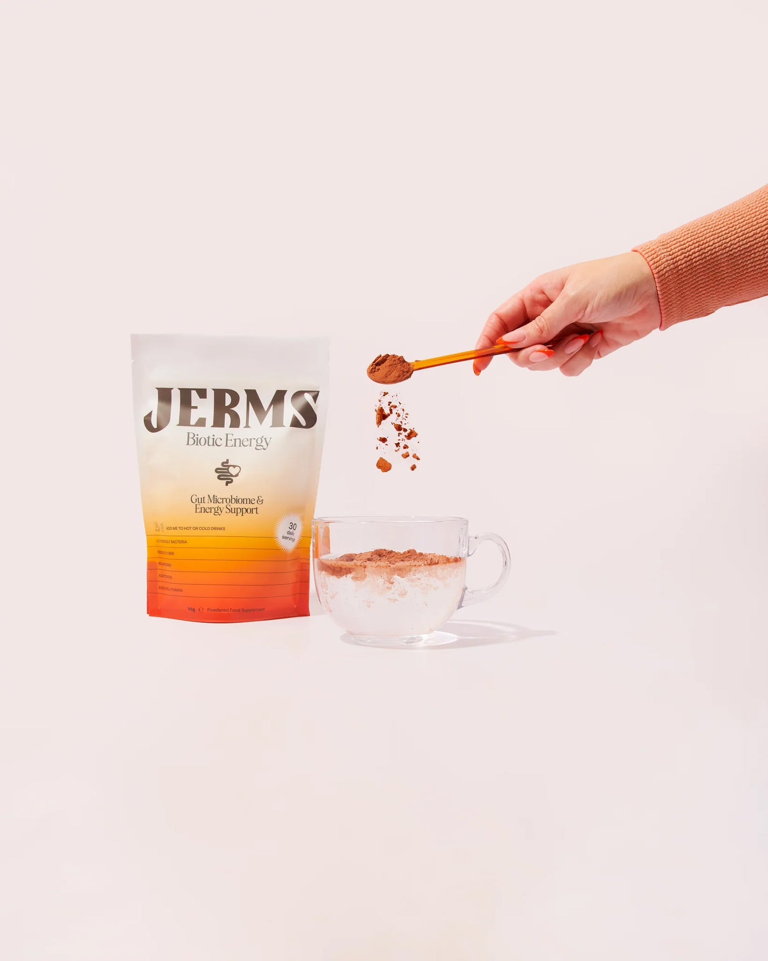 JERMS Biotic Energy - góðgerlar, lífvirkir sveppir &amp; adaptogens